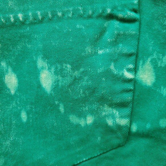 Goldsign Glam Women's ankle Bleached green 5 pockets denim Jeans Size 28 NWOT - Picture 8 of 15